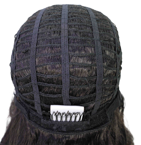 Jacqueline Natural-Looking Deep Wave 23 Inch Wig with Side Part Part