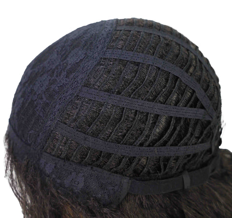 Jacqueline Natural-Looking Deep Wave 23 Inch Wig with Side Part Part