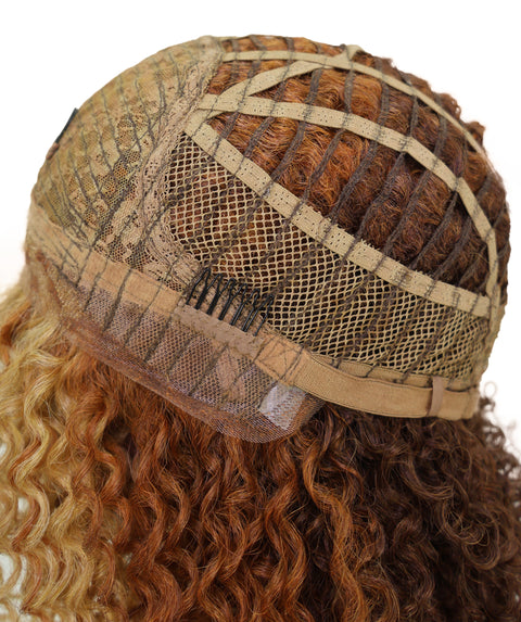 Esi Honey Blonde Lace Front Wig HD Curly Voluminous Bob for Glamorous Party, Fashion & Everyday Elegant Look
