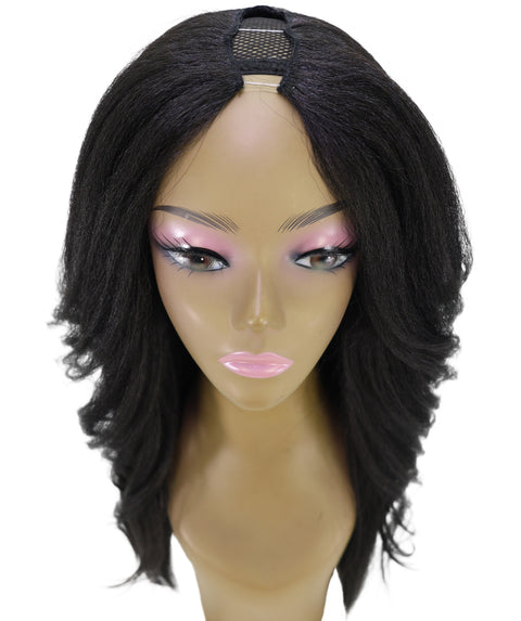 LUXLUXE Women Long Straight Full Wig – 21" Sleek Natural Looking 199g Hair Heat Resistant Synthetic Fiber