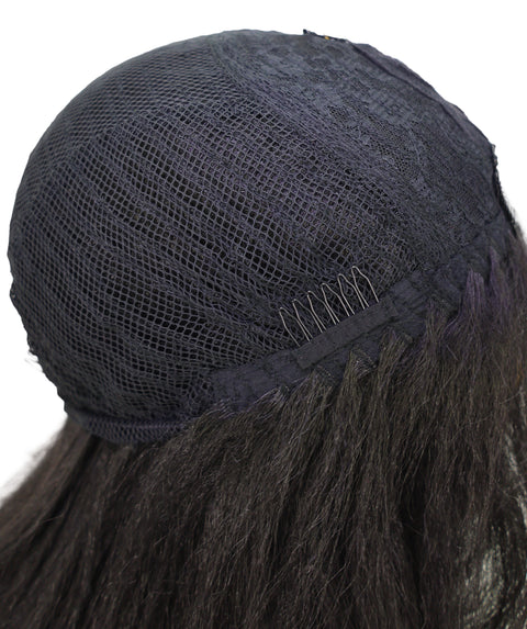 LUXLUXE Women Long Straight Full Wig – 21" Sleek Natural Looking 199g Hair Heat Resistant Synthetic Fiber