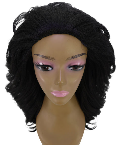 LUXLUXE Deep Curly Half 24" Wig – Curl Textured 214g Hair with Full Volume Elegant Look