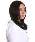 Valona Black Curved Ends Lace Wig