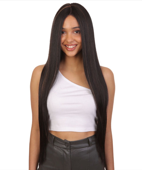 Monique Black with Caramel Lace Wig