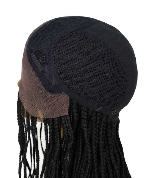   Human Hair Braided Lace Front Blend Wigs for Caucasian