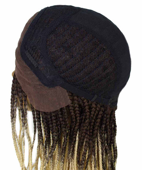   Human Hair Braided Lace Front Blend Wigs for Caucasian