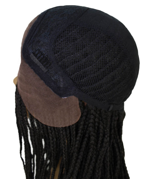   Human Hair Braided Lace Front Blend Wigs for Caucasian