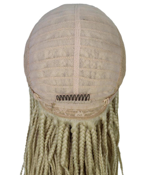   Human Hair Braided Lace Front Blend Wigs for Caucasian