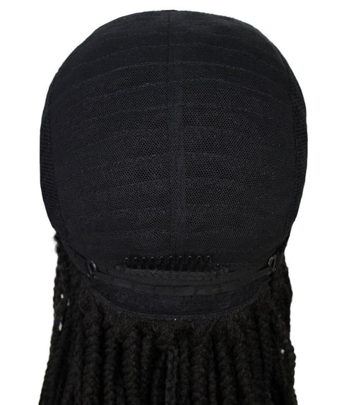   Human Hair Braided Lace Front Blend Wigs for Caucasian