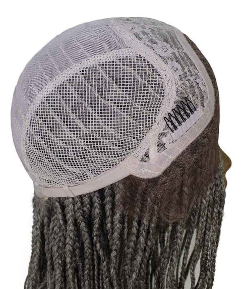   Human Hair Braided Lace Front Blend Wigs for Caucasian