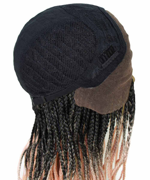   Human Hair Braided Lace Front Blend Wigs for Caucasian