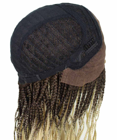   Human Hair Braided Lace Front Blend Wigs for Caucasian