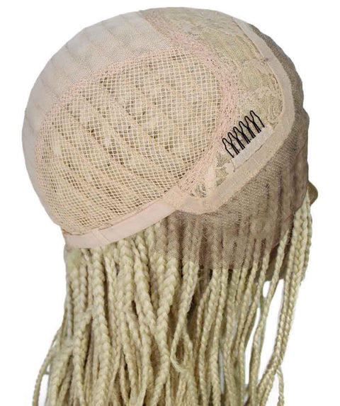   Human Hair Braided Lace Front Blend Wigs for Caucasian