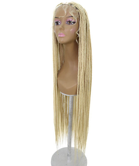 Chloe Light Blonde Hexagon Parting Briads Lace Wig