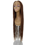 Chloe Copper Blonde Hexagon Parting Briads Lace Wig