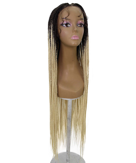 Chloe Blonde Ombre Hexagon Parting Briads Lace Wig