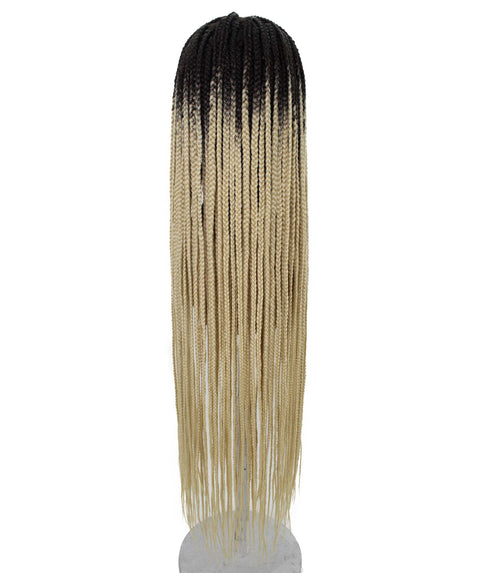 Chloe Blonde Ombre Hexagon Parting Briads Lace Wig