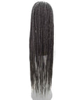 Chloe Charcoal Grey Hexagon Parting Briads Lace Wig