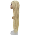 Chloe Light Blonde Hexagon Parting Briads Lace Wig