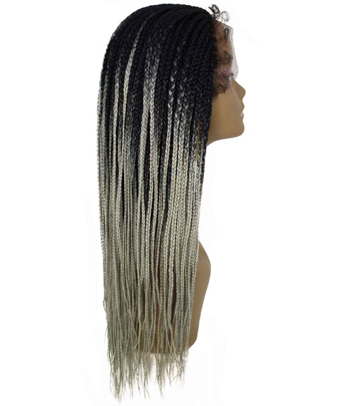 Layla Black Grey Synthetic HD Lace Wig wig