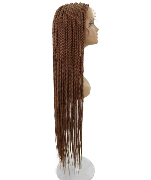 Chloe Copper Blonde Hexagon Parting Briads Lace Wig