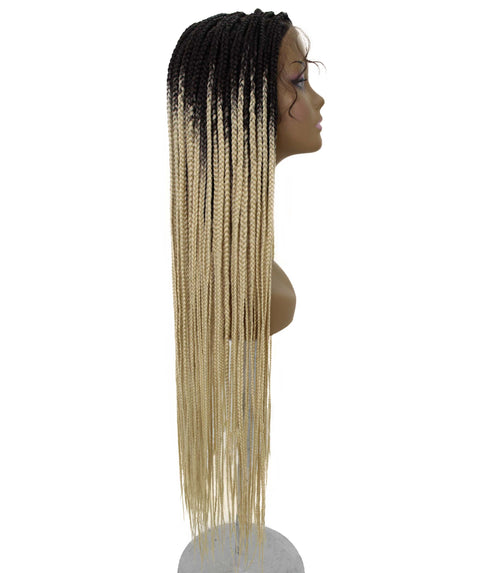 Chloe Blonde Ombre Hexagon Parting Briads Lace Wig