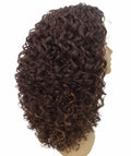 Precious Brown with Caramel Trendy Afro Lace Wig