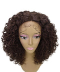 Precious Brown with Caramel Trendy Afro Lace Wig