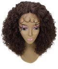 Precious Brown with Golden Trendy Afro Lace Wig