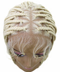Chloe Light Blonde Hexagon Parting Briads Lace Wig