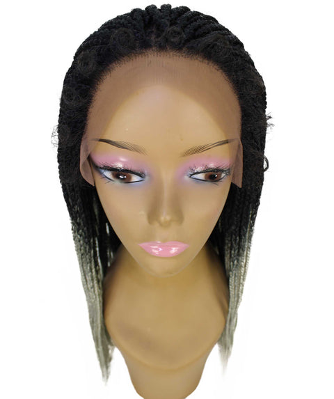 Layla Black Grey Synthetic HD Lace Wig wig