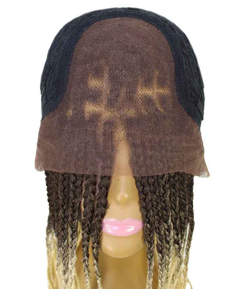   Human Hair Braided Lace Front Blend Wigs for Caucasian