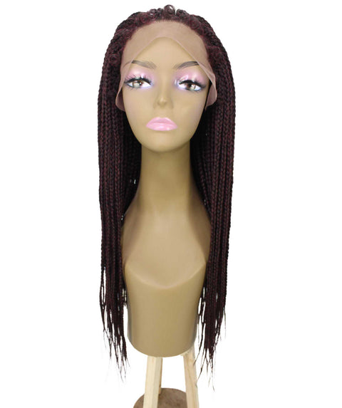 Layla Red and Black Synthetic HD Lace Wig wig
