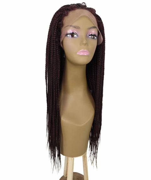 Layla Red and Black Synthetic HD Lace Wig wig