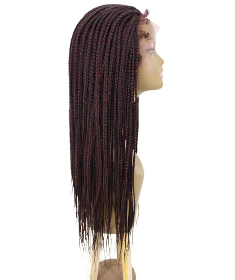 Layla Red and Black Synthetic HD Lace Wig wig