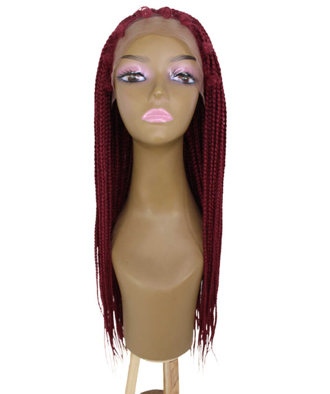 Layla Burgundy Synthetic HD Lace Wig wig