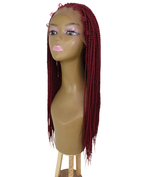 Layla Burgundy Synthetic HD Lace Wig wig