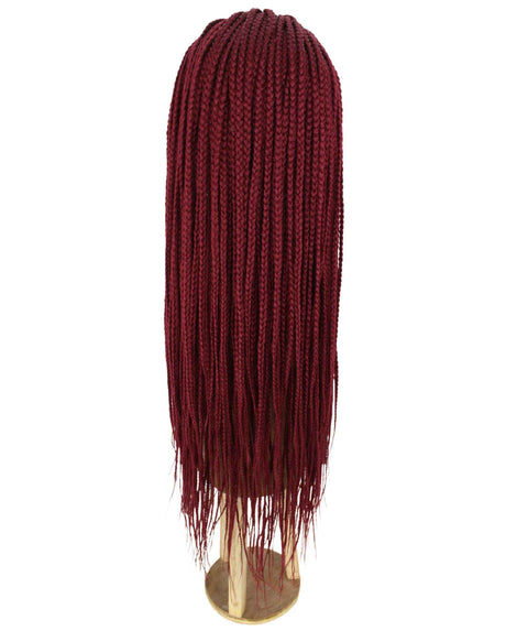 Layla Burgundy Synthetic HD Lace Wig wig