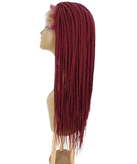 Layla Burgundy Synthetic HD Lace Wig wig