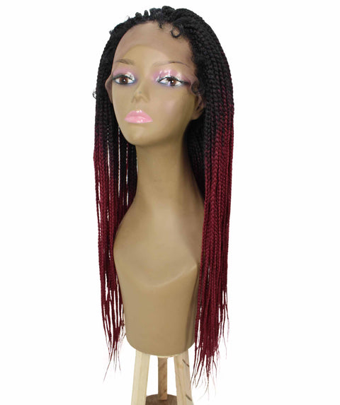Layla Burgundy Ombre Synthetic HD Lace Wig wig