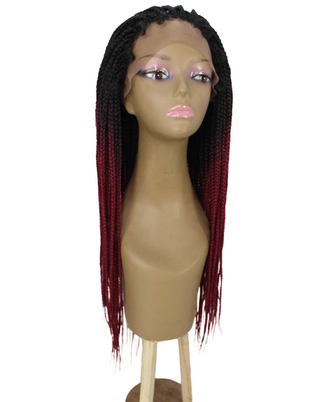 Layla Burgundy Ombre Synthetic HD Lace Wig wig