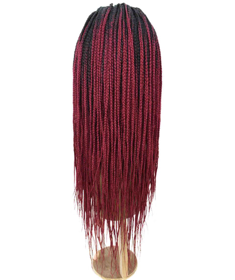 Layla Burgundy Ombre Synthetic HD Lace Wig wig