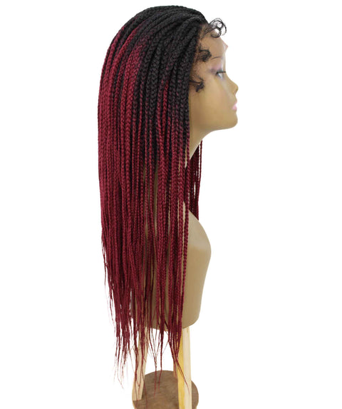 Layla Burgundy Ombre Synthetic HD Lace Wig wig