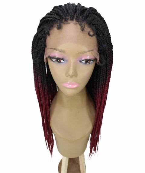 Layla Burgundy Ombre Synthetic HD Lace Wig wig
