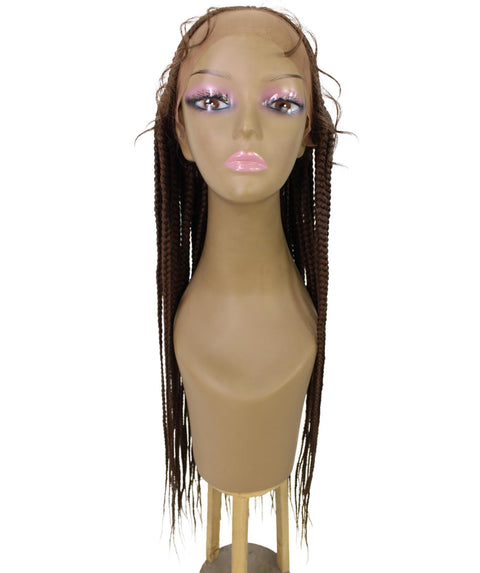 Viola Medium Brown Lace Braided Wig