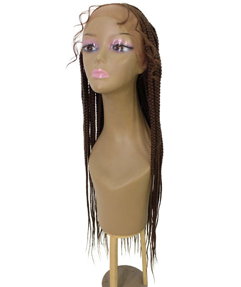 Viola Medium Brown Lace Braided Wig