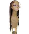 Viola Medium Brown Lace Braided Wig