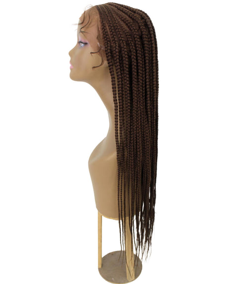 Viola Medium Brown Lace Braided Wig
