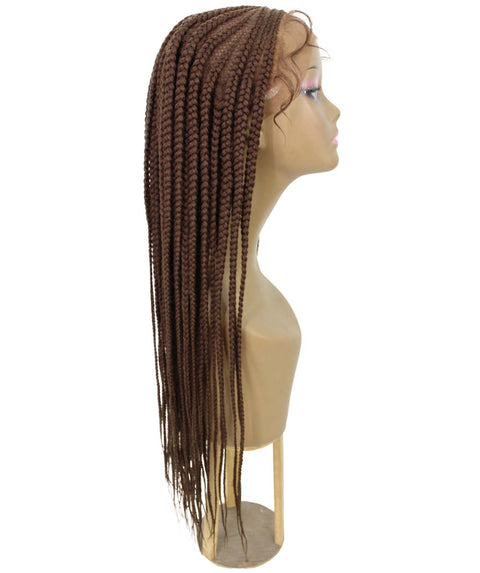 Viola Medium Brown Lace Braided Wig