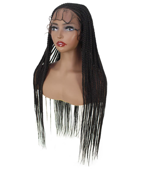Ella Natural Black Braid Lace Wig